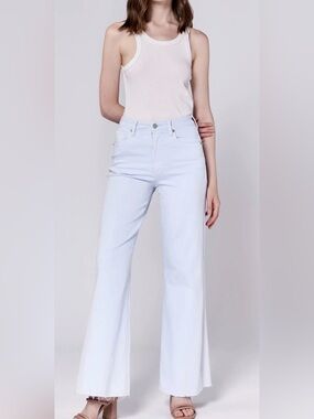 Dear John Light Blue High-Rise Wide Leg Jeans